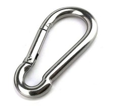 Large Carabiner Clip,5-1/2 Inch Heavy Duty Stainless Steel Spring Snap Hook