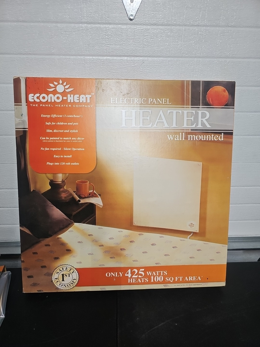 Econo-heat 425 Watt 120 Volt Electric Panel Wall Mounted Heater Brand New