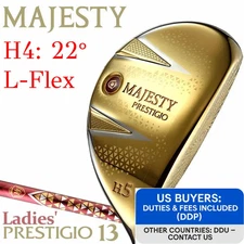 Ladies Majesty Prestigio XIII 13 Hybrid H4 22° L-Flex TL760 w/Headcover Women