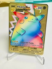 Carta Pokémon Pikachu VMAX Arcobaleno Oro da collezione/regalo/esposizione