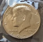 1973 Kennedy Half Dollar Uncirculated in original cello mint holder J36