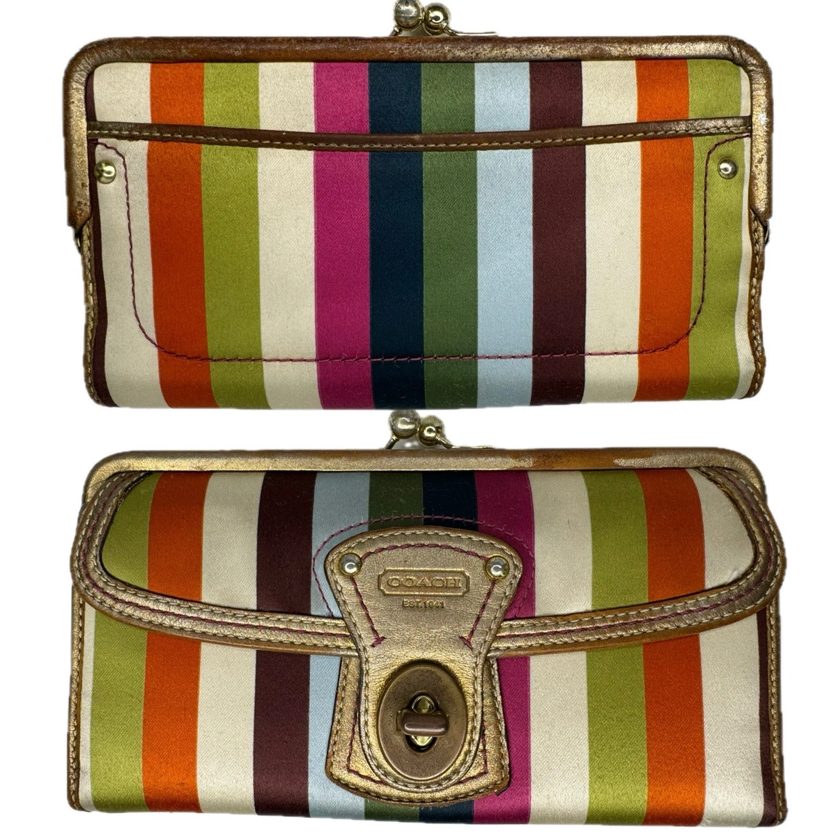 小物 COACH Legacy 65th Turnlock Bifold wallet Coach Turnlock Wallet for sale | eBay