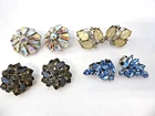 4 Pair of Vintage Costume Jewelry Earrings-  Trifari Weiss Ora
