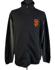 MLB GIII Sports Carl Banks San Francisco Giants Jacket Mens XL Black Waffle Knit