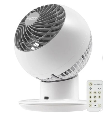 #ad Woozoo Oscillating Fan with Remote Control White $7.99