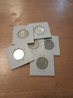 (6) 1950's Washington Quarters 90% Silver Content Circulated