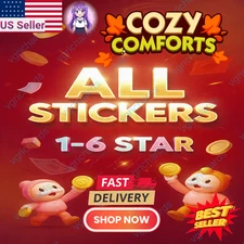 Monopoly Stickers Go 1-6 Stars⭐ All Sticker - Available🔥CHEAPEST⭐24/7