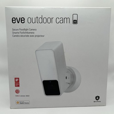 Eve Outdoor Cam White Edition Secure floodlight camera with Apple Home Kit NEW