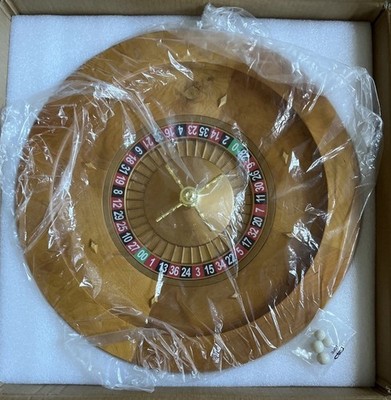 Leyndo 20  Wooden Roulette Wheel with 4 Roulette Balls Casino Grade