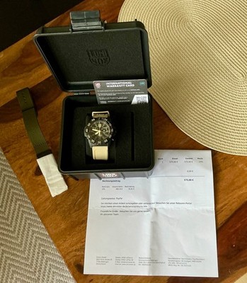 Luminox Navy Seal Herren Taucheruhr XS.3590.NFS Set , 2 Bänder