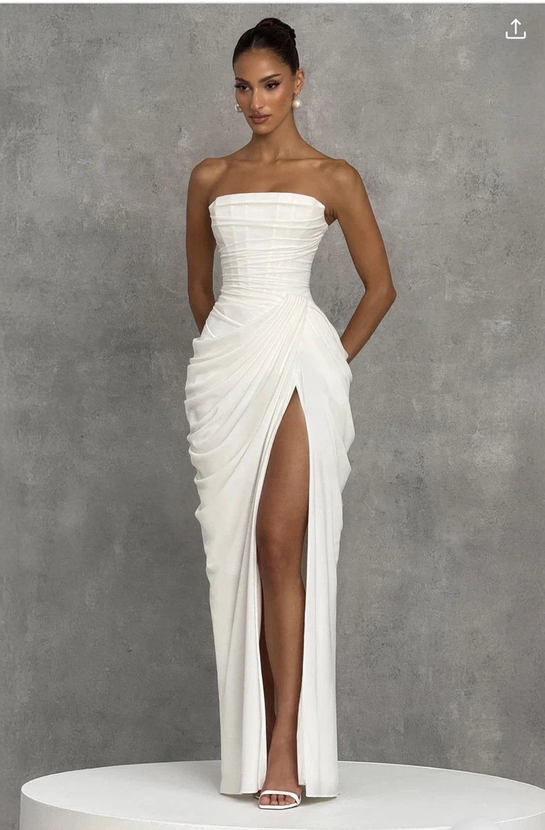ebay white maxi dress Here Comes The Sun Love To Love Maxi Dress White NEW Medium