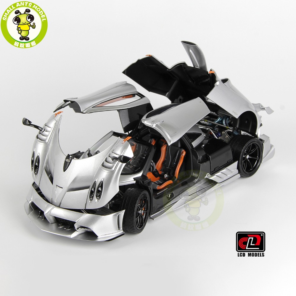1/18 LCD Pagani Imola Silver Diecast Model Car Gifts For Father Friends alternate view 4