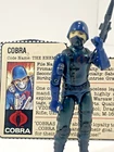 VINTAGE GI JOE ARAH COBRA SOLDIER 1983 1.5 COMPLETE WITH CARD HASBRO