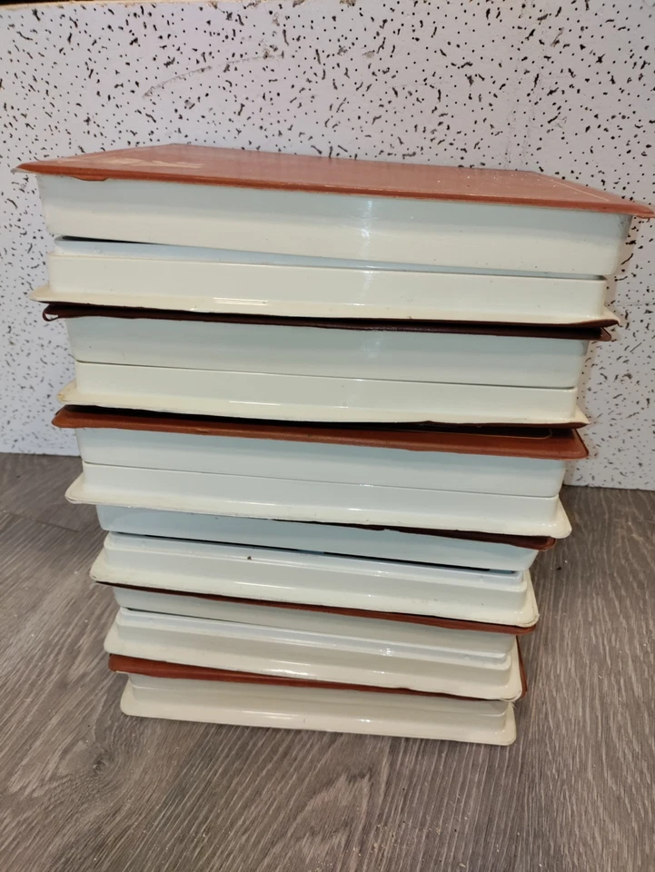 Lote de 6 Carpetas Estuche de Almacenamiento de Cuero 8 Juegos Atari 2600 7800 AUTÉNTICAS Leer Foto 4 de 4