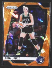 2024 Panini Prizm WNBA Dorka Juhasz Ice Orange Prizms #123 Minnesota Lynx