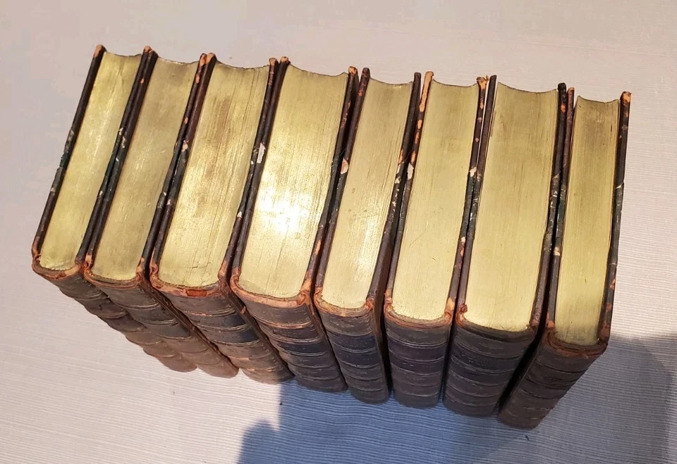 Robert Southey’s Poetical Works: Original Leather 1st Edition Set: 8 Vol. 1838 — 第 3/4 张图片