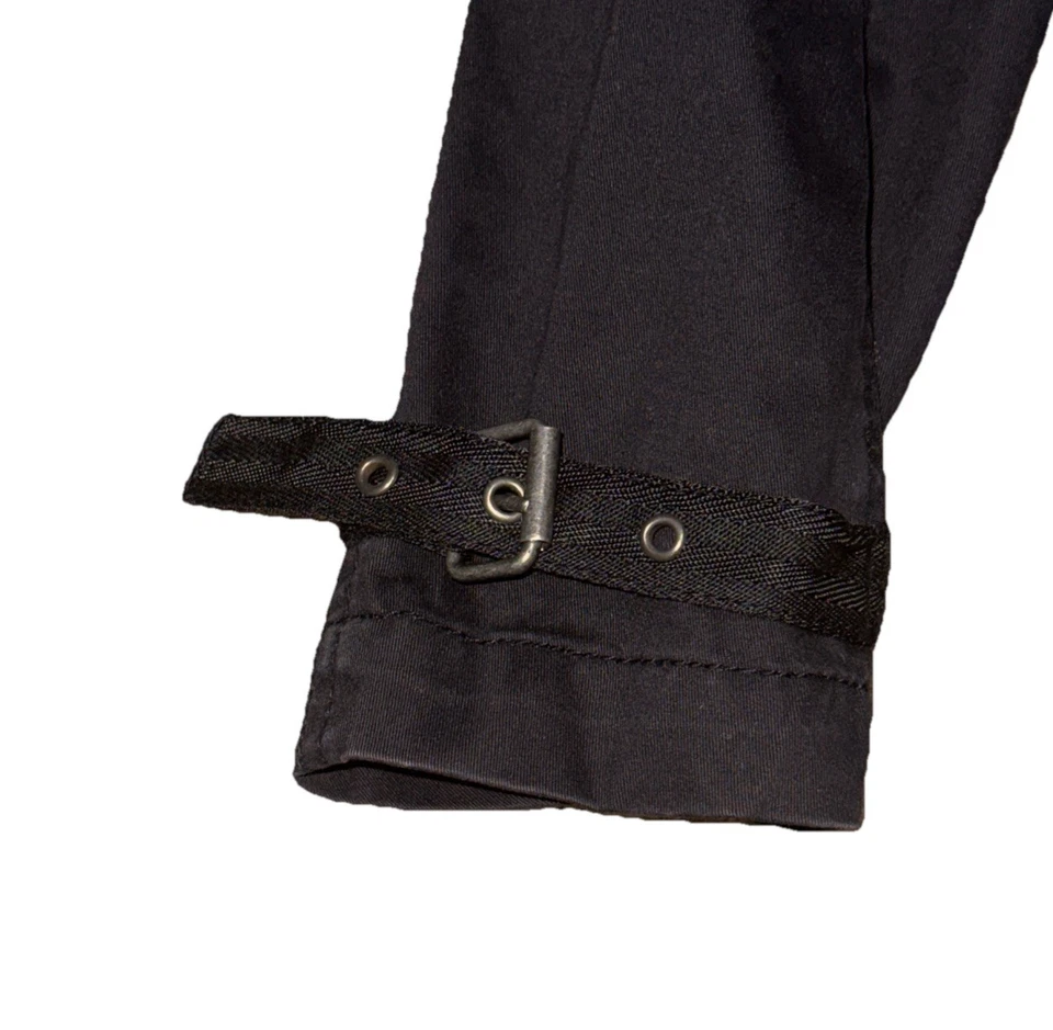 Chaqueta vintage Diesel para mujer con cremallera completa talla pequeña utilitaria de algodón negra Foto 4 de 4