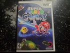 Super Mario Galaxy Wii game, box, and manual