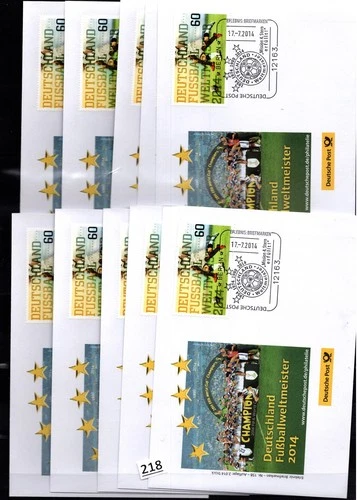 GERMANY - 10 FDC - SPORTS - SOCCER - 2014