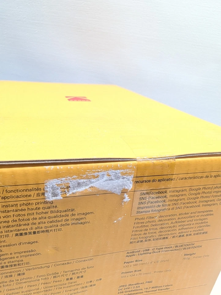 Kodak Instant Dock Printer PD460 FACTORY SEALED Bundle W/ Cartridge And  Paper  - Image 2 of 4