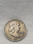 1958-D- FRANKLIN SILVER HALF DOLLAR- NR AUCTION-FREE US SHIPPING