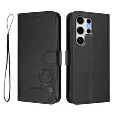 For Samsung Galaxy S26 S25 S24 S23minimalist pattern leather anti drop phonecase