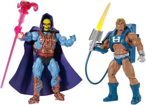 Masters Of The Universe Laser Power HeMan amp Laser Light Skeletor Figures 