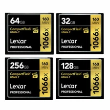 1X NEW 32GB-256GB CF Memory Card Compact Flash 160MB/s 1066X 1067X VPG-65