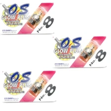 New O.S. #8 Glow Plug 3 Pack
