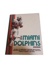 The Official 1986 Miami Dolphins guidebook SIGNED by Lou Sahadi