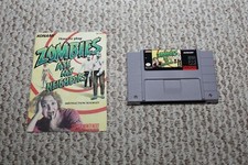 Zombies Ate My Neighbors SNES with manual