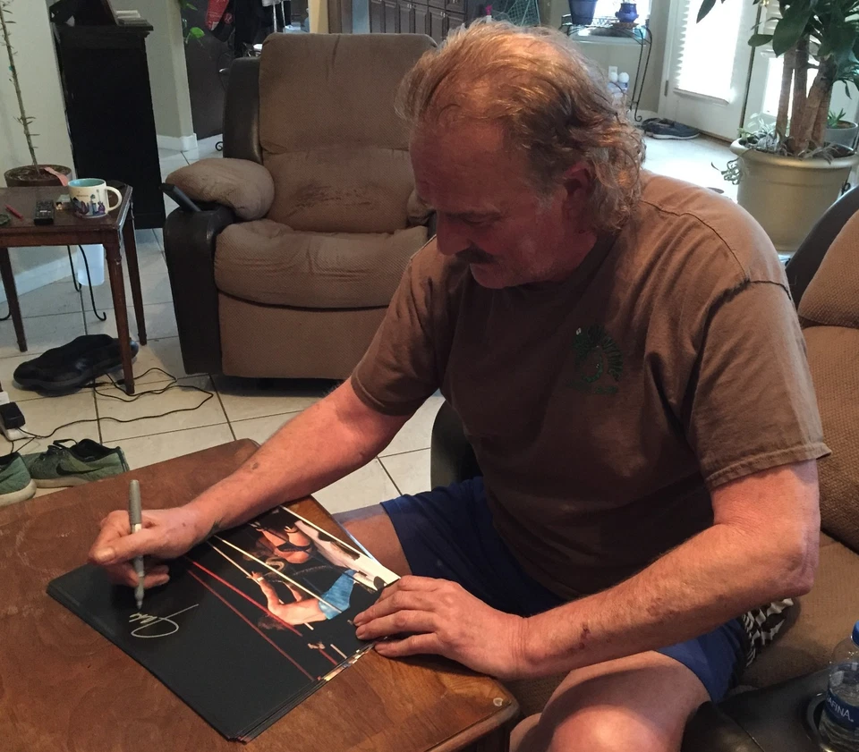 Foto firmada por Jake The Snake Roberts 11x14 BAS Beckett certificado de autenticidad WWE foto autógrafa Foto 3 de 4