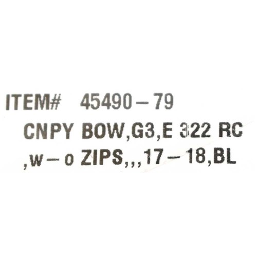 G3 Boat Bimini Cover 45490-79 | Elite 322 RC Black 2017 2018 W/Boot - Picture 4 of 4
