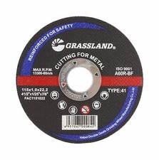 Steel Freehand Cut-off Wheel Disc - 4-1/2" x 0.04" x 7/8" - T41 - (50 PACK)