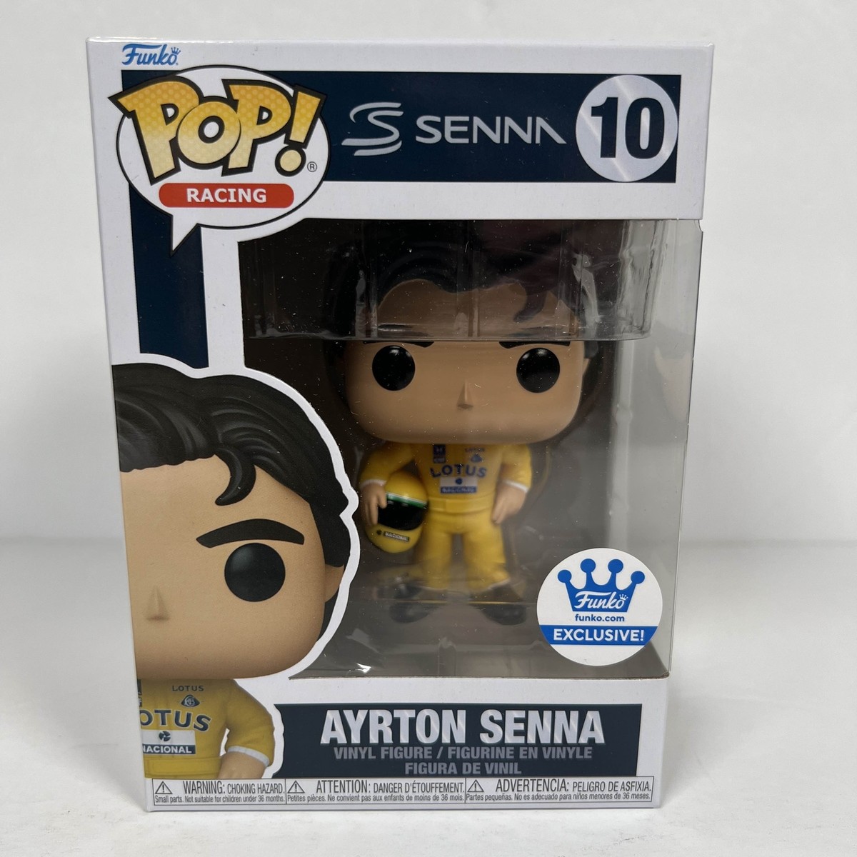 Funko POP! Ayrton Senna (Lotus Racing Suit) #10 Funko Exclusive w