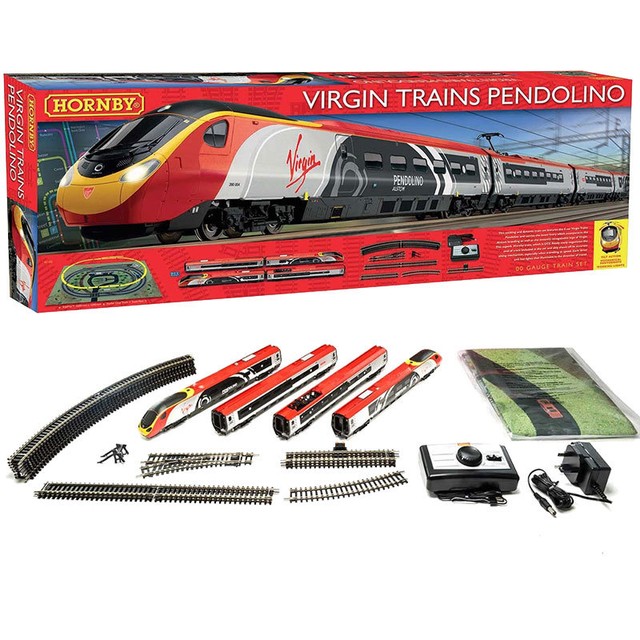 Hornby R1155 Virgin Trains Pendolino 00 Gauge Set Boxed for sale online