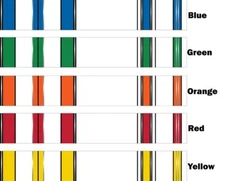 White Water Archery Traditional 4 Crest Arrow Wrap 15 pk Choose Length Width