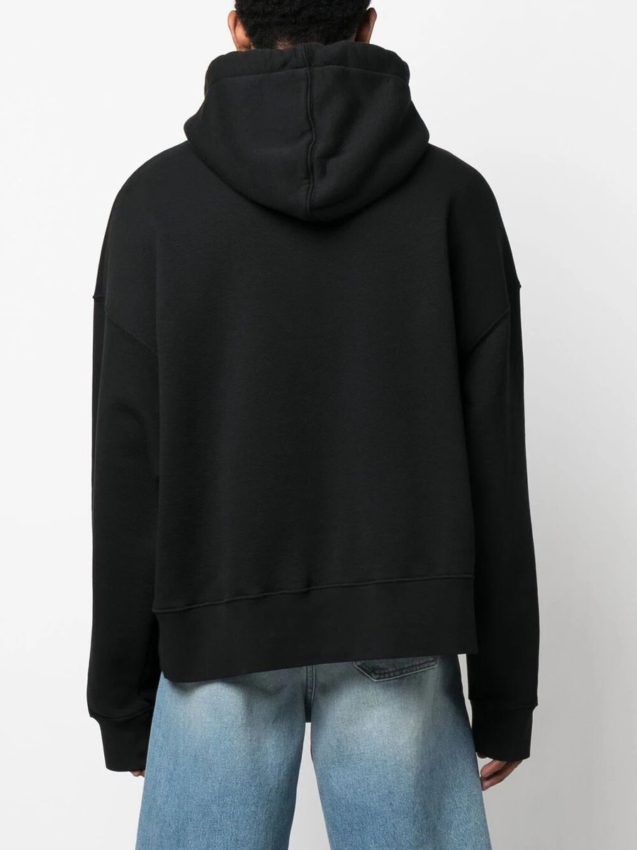 【関税無・国内発】Palm Angels / Curved Logo Hoodie /パーカー CURVED LOGO ZIPPED HOODY BLACK - OFF WHI in BLACK - OFF