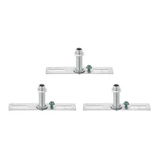 3Pack 4" Light Crossbar Kit Mounting Bracket Lamp Fixture Hardware Set Silver
