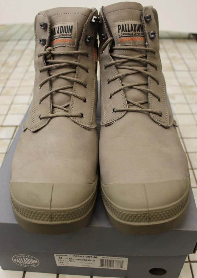 Escudo Pampa Palladium para hombre WP+ LUX impermeable 76843-297-M talla 14 M en duna Foto 2 de 4