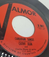 CATHY JEAN & ROOMMATES - Please Love Me Forever / Canadian Sunset Valmour VG+