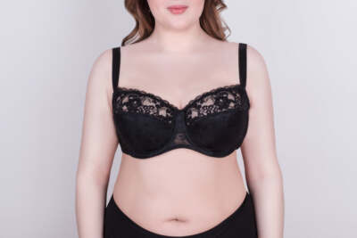 Bra Milavitsa 116180 - Lace Balconette with Cotton Cups