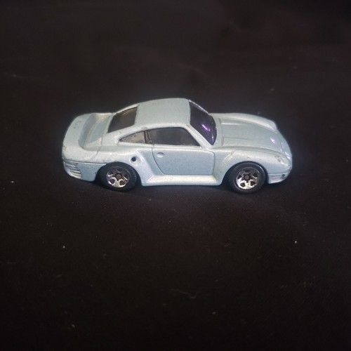 Vintage Hot Wheels Blue Porsche car. 1987 1:64 die cast car - Bild 1 von 3