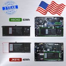 H5CKD Battery For Dell Latitude 3410 3510 Inspiron 5400 5406 7405 2-in-1 JK6Y6