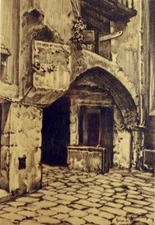 (P1) 1930 Original Engraving with passepartou BARCELONA - CARDUNETS (06561)