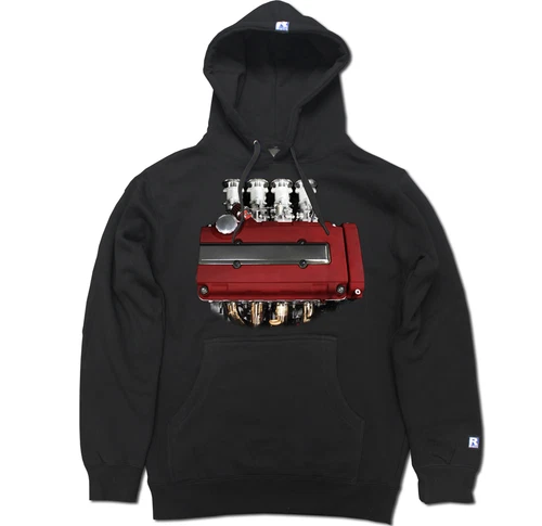 JDM Civic Type R Red Valve Cover Cams Piston Springs Motor Engine HOODIE SWEATER - product listing photo
