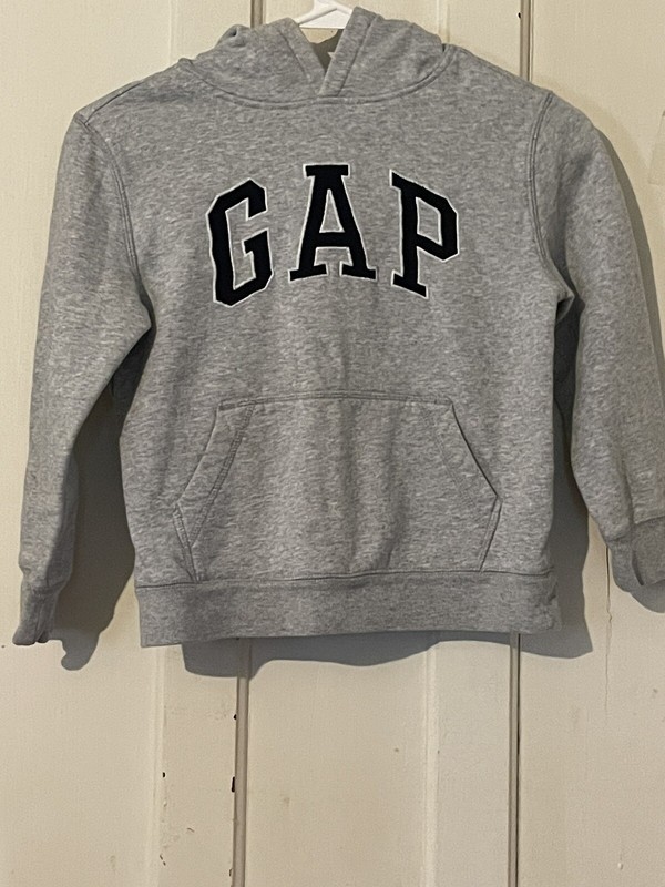Gap Kids Hooded Sweatshirt Size Small Gray 