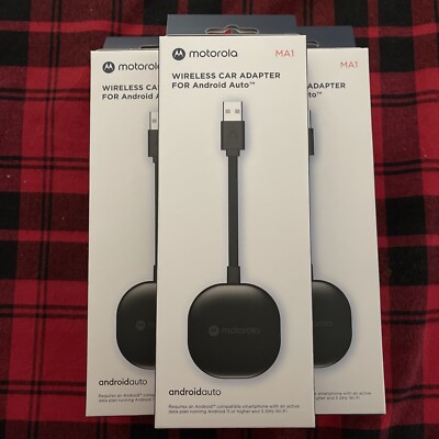 New Motorola MA1 Wireless Android Auto Car Adapter Dongle - Fast Free Shipping