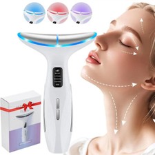3 in 1 LED Light Therapy Anti Aging Face Neck Massager Electric Face Lift Device