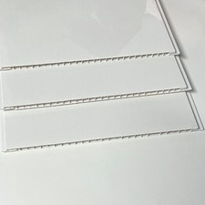 Gloss White PVC Bathroom Cladding Shower Wet Wall Panels Ceiling Kitchen 8mm